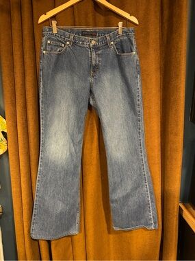 American Eagle Outfitters Women's Light Blue Flare Jeans